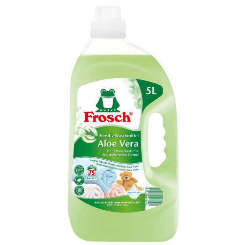 Жидкое стиральное средство Frosch Sensitive Алоэ Вера, 5 л